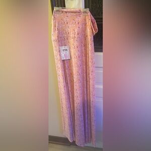 NEW with Tags LuLaRoe Pink & Purple Pastel Spring Floral Maxi Skirt